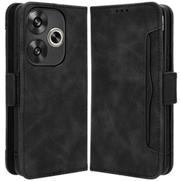 Klapkové puzdro pre Xiaomi Poco F6, Card Slot, čierne