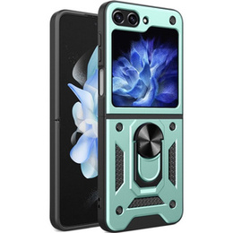 Pancierované obal na mobil pre Samsung Galaxy Z Flip5 5G, Nox Case Ring, zelený