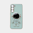 Obal na mobil pre Samsung Galaxy S23 Plus, Astronaut, zelený