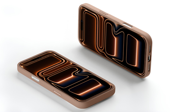 Puzdro pre iPhone 16 Pro, pre MagSafe, ERBORD Matt Case, desert titanium + sklo na displej
