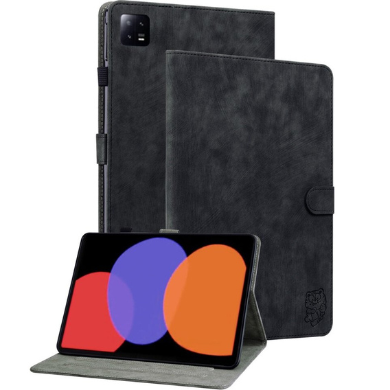 Obal na mobil pre Xiaomi Pad 6, Wallet Pen Slot, čierne