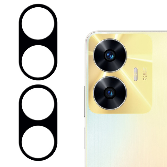 2x tvrdené sklo ERBORD na kameru Realme C55, čierne