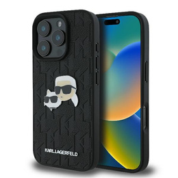 Karl Lagerfeld Hardcase Monogram Karl & Choupette Head Pin Case pre iPhone 16 Pro