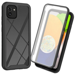 Puzdro pre Samsung Galaxy A03, Shockproof, s fóliou, čierne