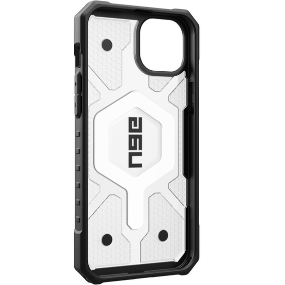 Urban Armor Gear Obal na mobil pre iPhone 15 Plus, Pathfinder MagSafe, transparentné / čierne