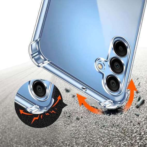 Obal na mobil pre Samsung Galaxy A35 5G, Dropproof, priehľadné