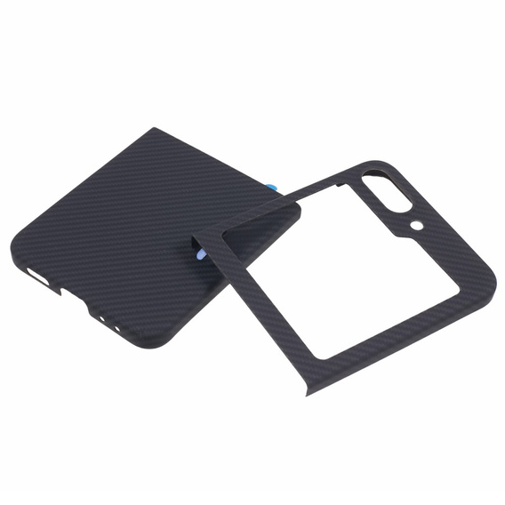 Puzdro pre Samsung Galaxy Z Flip7 FE / Z Flip6, Aramid Fiber Cover, čierne