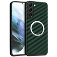 Obal na mobil pre Samsung Galaxy S22 Plus, Magsafe Slim Carbon, zelený