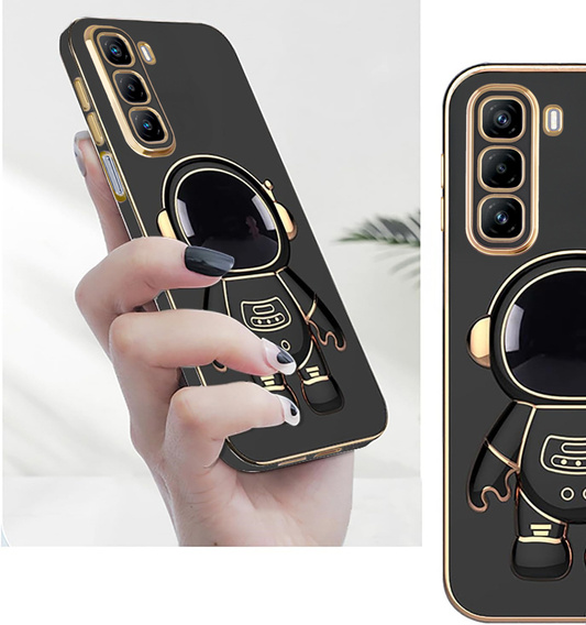 Obal na mobil pre Infinix Hot 50 4G, Astronaut, čierne