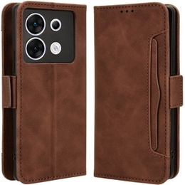Klapkové puzdro pre Infinix Zero 30 5G, Card Slot, hnedé