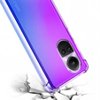 Puzdro pre Oppo Reno 10 / 10 Pro, Gradient Dropproof, Fialová / modrá