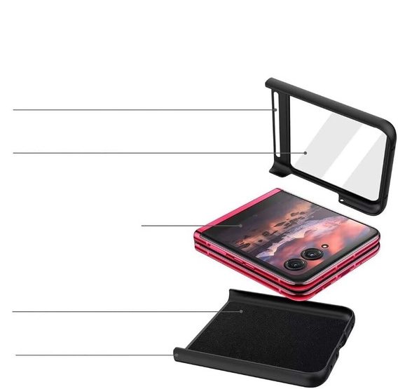 Puzdro pre Motorola Razr 50 Ultra, PC Case, ružové