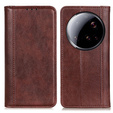 Flipové puzdro pre Xiaomi 15 Ultra, Split Leather, hnedé