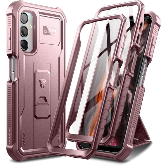 Obrnené puzdro pre Samsung Galaxy A25, Dexnor Full Body (Two Frames), ružové