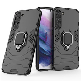 Obal na mobil pre Samsung Galaxy S23, Kickstand Ring, čierne