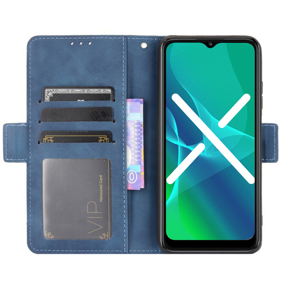 Klapkové puzdro pre Oppo Reno6 Pro 5G, Card Slot, modré