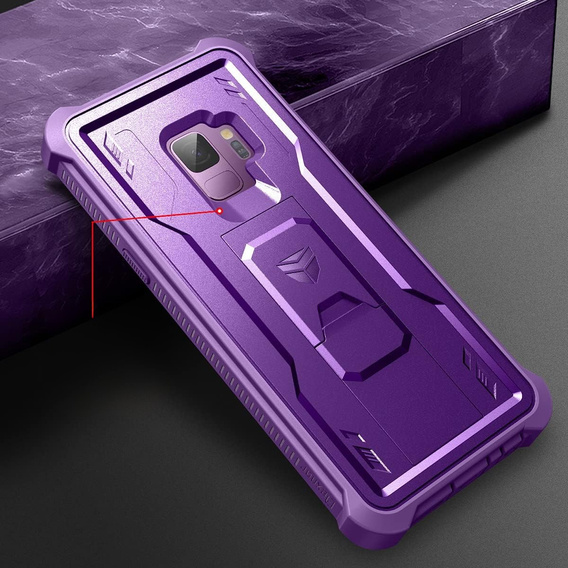 Obrnené puzdro pre Samsung Galaxy S9, Dexnor Full Body, fialové
