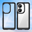 Obal na mobil pre Asus Zenfone 9 5G / 10 5G, Fusion Hybrid, transparentné / čierne