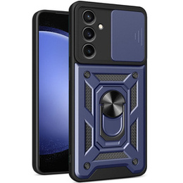 Obal na mobil pre Samsung Galaxy S23 FE, CamShield Slide, modré
