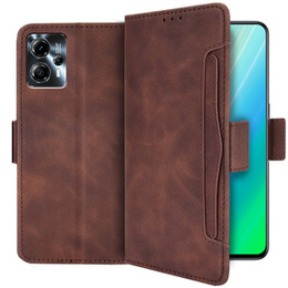 Klapkové puzdro pre Motorola Moto G13 4G / G23 4G, Card Slot, hnedé