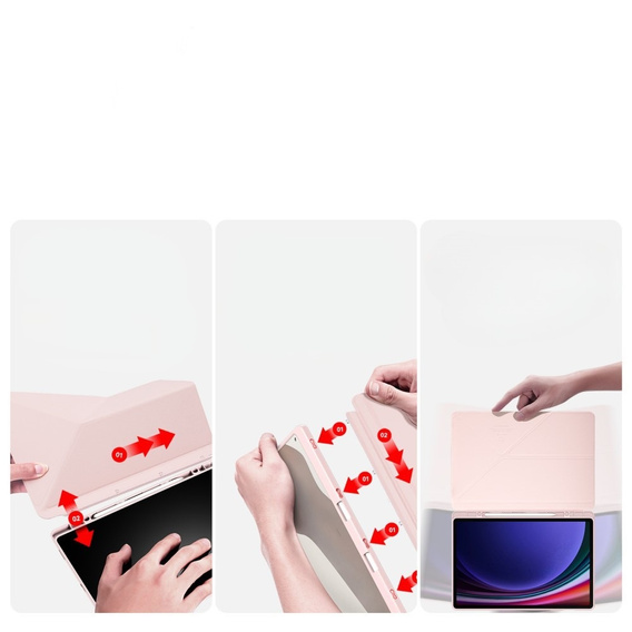 Puzdro pre Samsung Galaxy Tab S10+ Plus, Dux Ducis MAGI, ružové