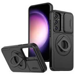 Puzdro pre Samsung Galaxy S23 FE, Military Magnet, pre MagSafe, čierne