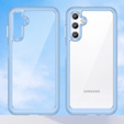 Obal na mobil pre Samsung Galaxy A14 4G/5G, Fusion Hybrid, transparentné / modré