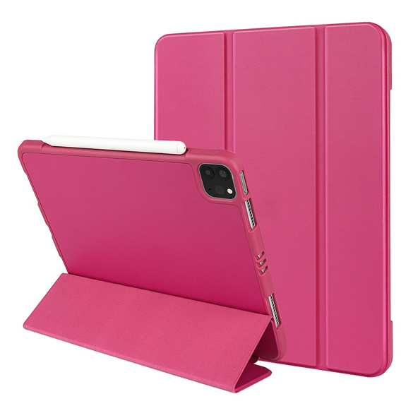 Puzdro pre iPad Pro 11 2021/2022, Smartcase s priestorom pre stylus, ružové