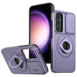 Puzdro pre Samsung Galaxy S23 FE, Military Magnet, pre MagSafe, fialové