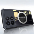 Puzdro pre Xiaomi Poco F6 Pro, s magnetickým štítkom, transparentné / čierne