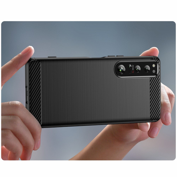 Obal na mobil pre Sony Xperia 1 IV, Carbon, čierne