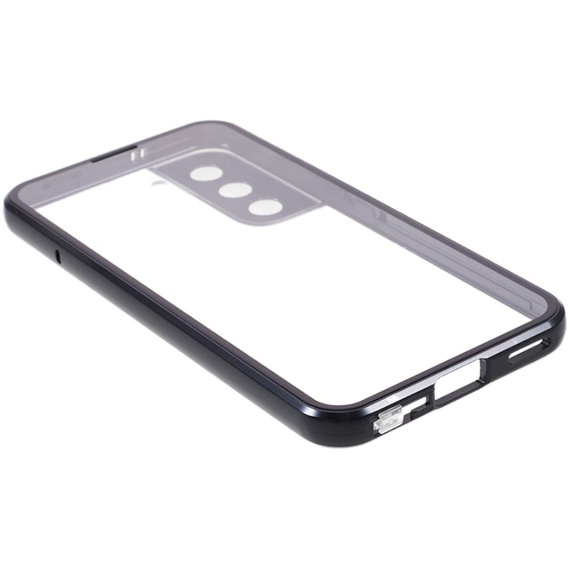 Puzdro pre Samsung Galaxy S21, Magnetic Dual Glass, čierne