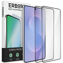 2x tvrdené sklo ERBORD 3D pre Samsung Galaxy S25 Edge pre celý displej