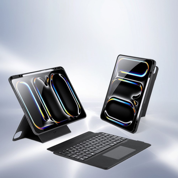 Puzdro s klávesnicou pre Apple iPad Pro 13" 7. generácie 2024, Dux Ducis DK Series, čierne