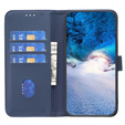 Klapkové puzdro pre Samsung Galaxy A25 5G, BINFEN Wallet, modré + 9H sklo