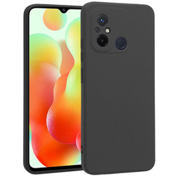 Obal na mobil pre Xiaomi Redmi 12C, Silicone Lite, čierne