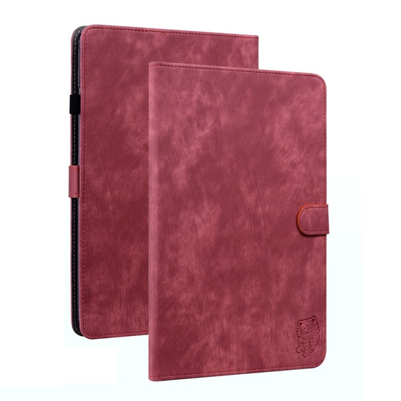 Obal na mobil pre Samsung Galaxy Tab S9, Wallet Pen Slot, červené