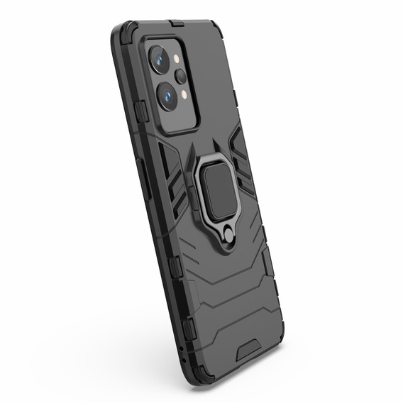 Obal na mobil pre Realme GT2 Pro, Kickstand Ring, čierne