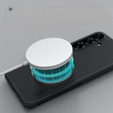 NILLKIN puzdro pre Samsung Galaxy S25+ Plus, Frosted Shield, pre MagSafe, čierne