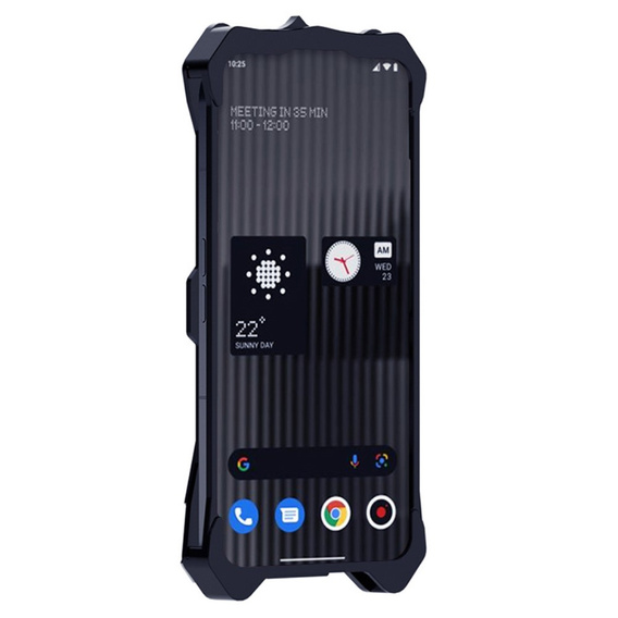 Pancierované puzdro pre Nothing Phone 2, Aluminum Alloy, čierne