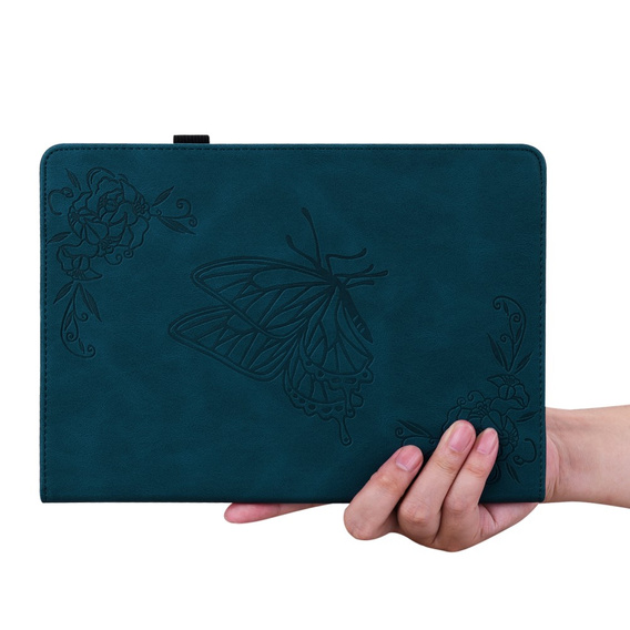 Puzdro pre Lenovo Tab M9, Butterfly, modré