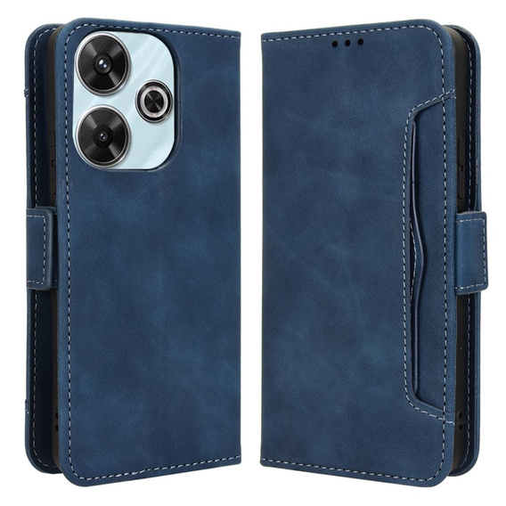 Klapkové puzdro pre Xiaomi Redmi 13, Card Slot, tmavomodré