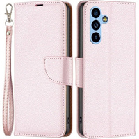 Klapkové puzdro pre Samsung Galaxy A54 5G, Wallet Litchi Magnet, ružové rose gold