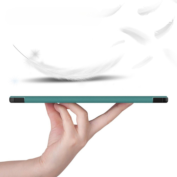 Puzdro pre Samsung Galaxy Tab S9, Smartcase s priestorom pre stylus, zelený