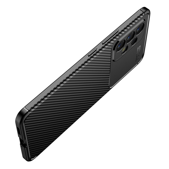 Obal na mobil pre Samsung Galaxy A53 5G, Carbon Gel, čierne