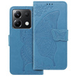 Klapkové puzdro pre Xiaomi Poco X6 5G, Butterfly, modré