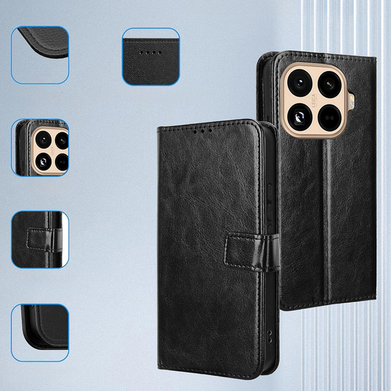 Puzdro s chlopňou Crazy Horse Wallet pre Xiaomi 15T Pro