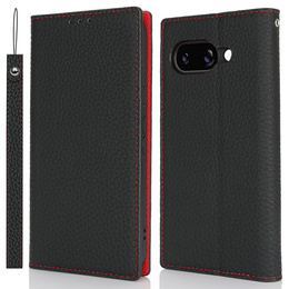 Klapkové puzdro pre Google Pixel 9A, Litchi Skin Grain, čierne