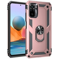 Pancierované obal na mobil pre Xiaomi Redmi Note 10/10S, Nox Case Ring, ružové rose gold