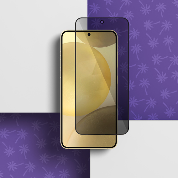 Tmavé sklo na ochranu súkromia Shy Palm pre Samsung Galaxy S24+ Plus